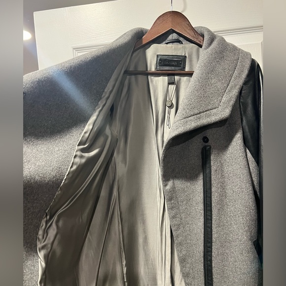 Danier Leather Wool / Leather Coat - Picture 2 of 5